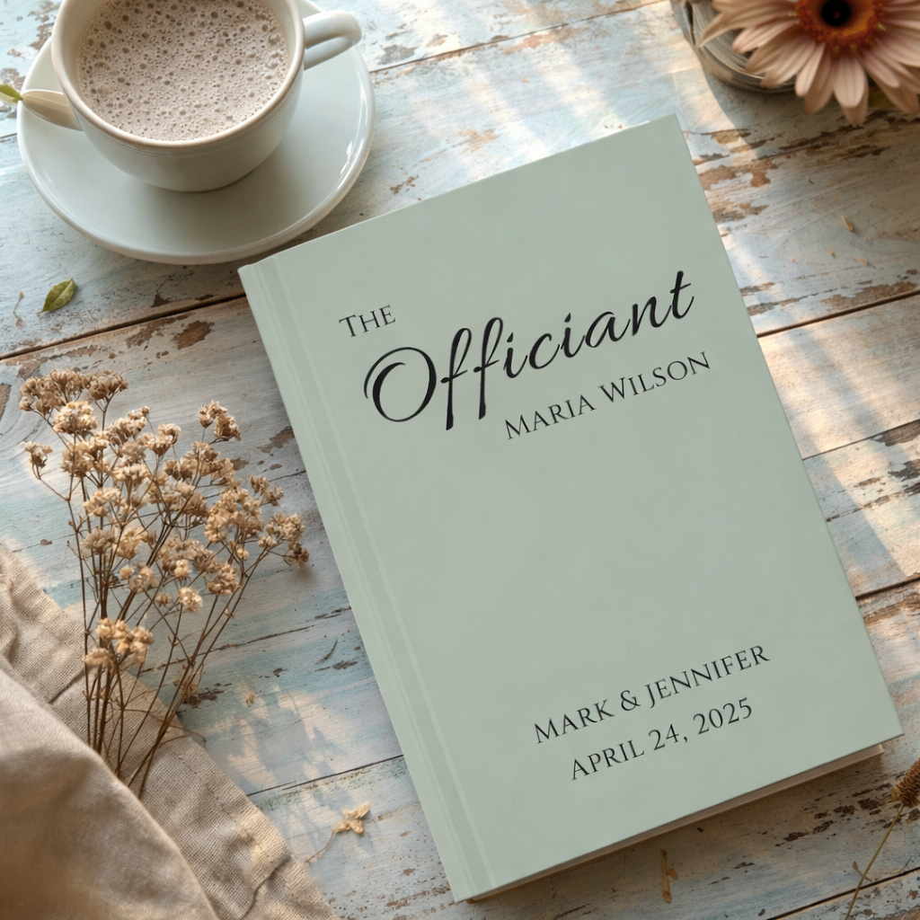 Personalized Wedding Officiant Book, Officiant Notebook Wedding Gift for Officiant Gift Reverend Gift Officiant Journal Wedding Pastor Gift