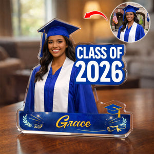 Graduation Acrylic Block, Personalized Photo Grad Gift 2026
