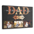 Dad We Love You To Pieces Puzzle - Personalized Canvas - Gift For Dad, Father's Day, Birthday GIft