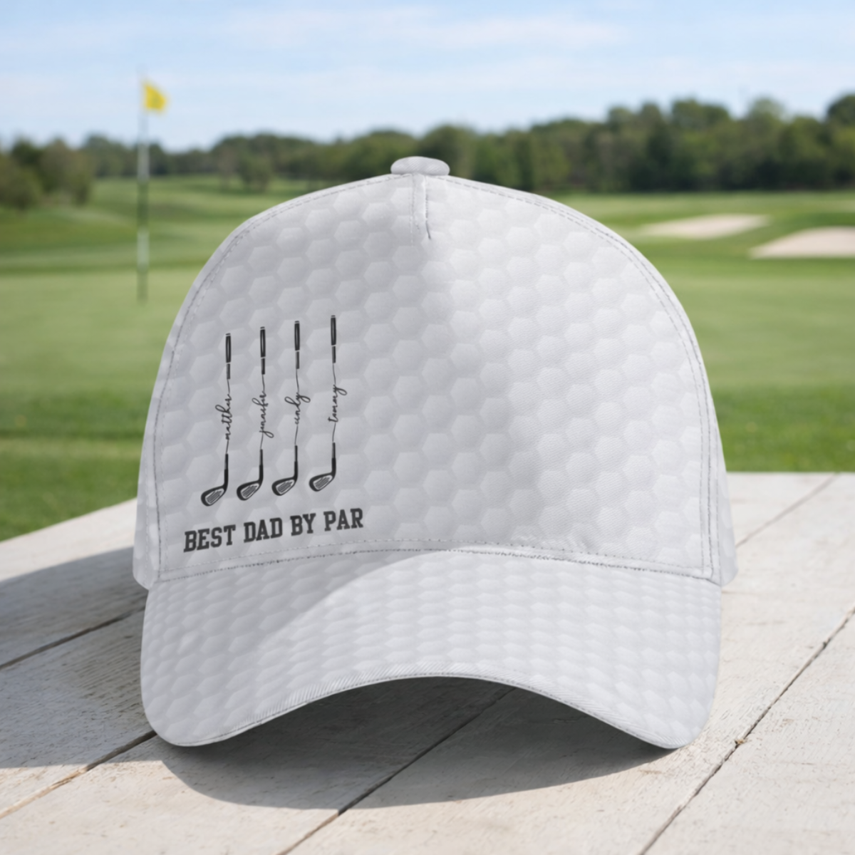 Personalized Best Dad By Par Cap, Best Grandpa By Par Hat, Custom Name Father Day Golf Gift, Golf Lover Gift For Him, Dad Birthday Golf Gift