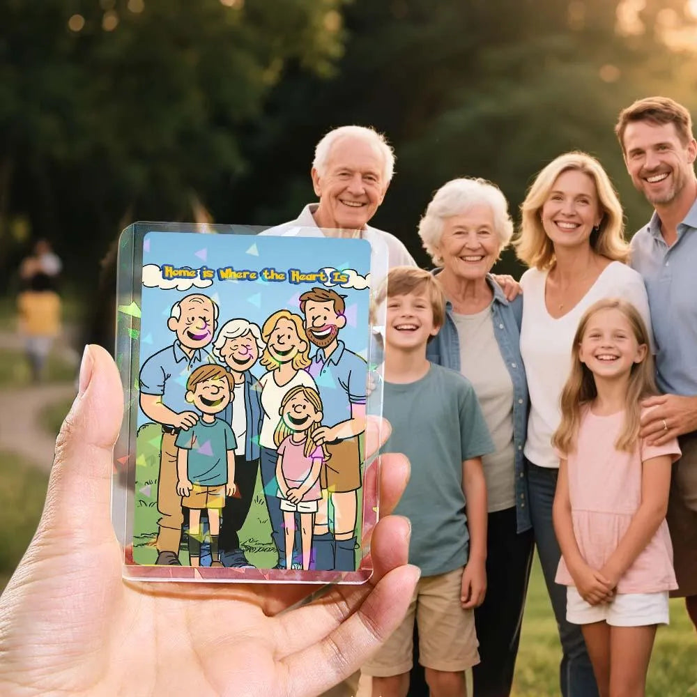Personalized Cartoon Style Card Present Turn Your Photo into a Unique Collectible