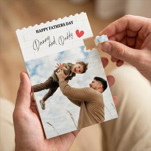 Custom Photo Puzzles Blocks Puzzles Birthday Gifts, Personalized Fathers Day Gifts for Dad