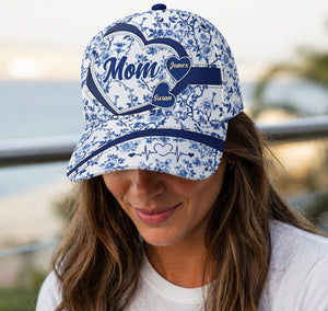 Grandma Mom Toile De Jouy - Personalized Classic Cap