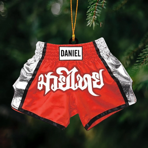 Custom Boxing Ornament, Kick Boxing Ornament, Gift for Boxing Lovers