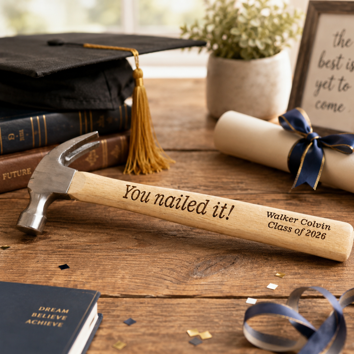 Personalized Hammer, Engraved Hammer, Custom Hammer, Gifts for Men, Contractor Gift, Graduation Gift