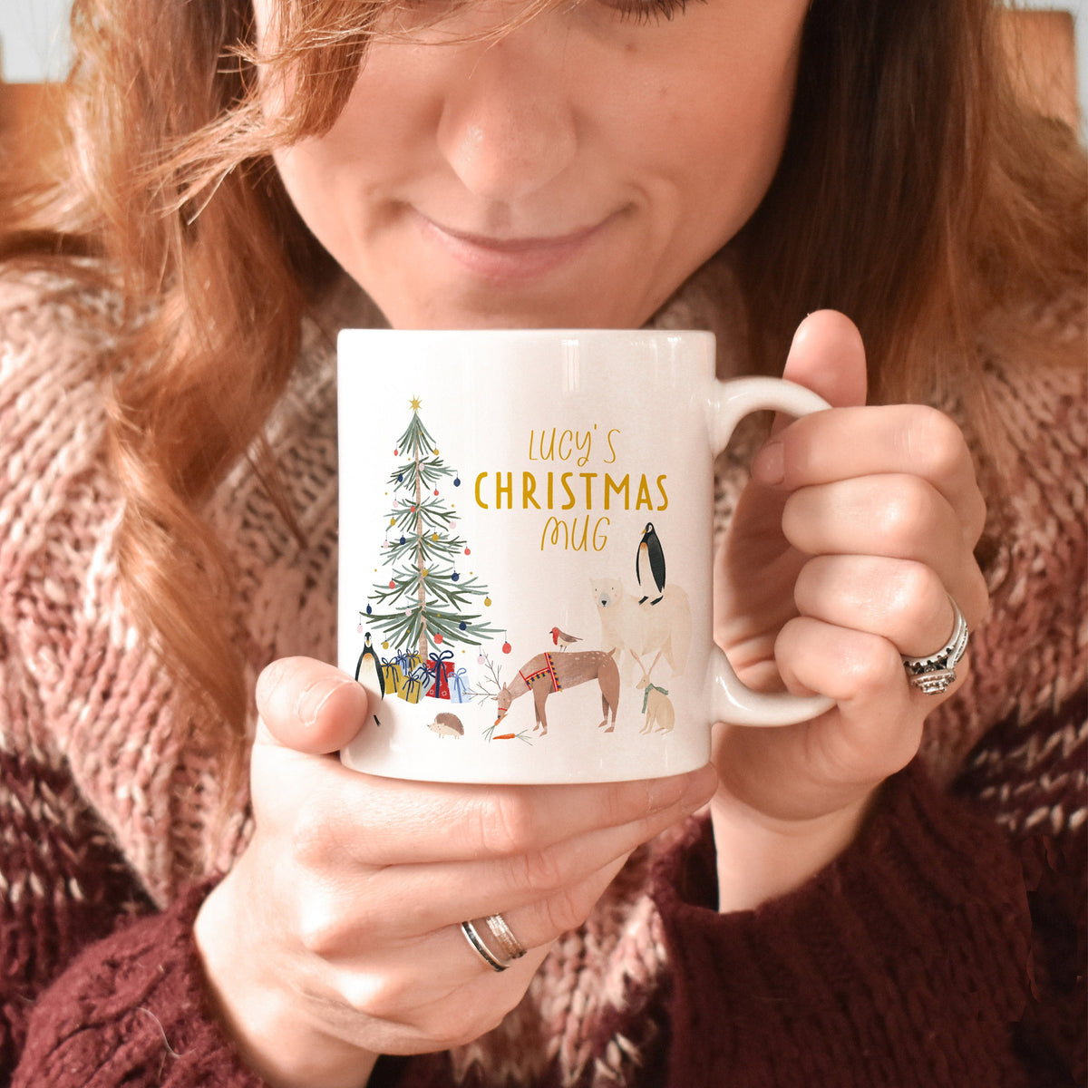 Christmas Mug Custom Name - Personalized Mug - Christmas Gift