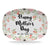 Floral Happy Mother's Day - Personalized Platter - Gift For Mom, Mother's Day, Birthday Gift