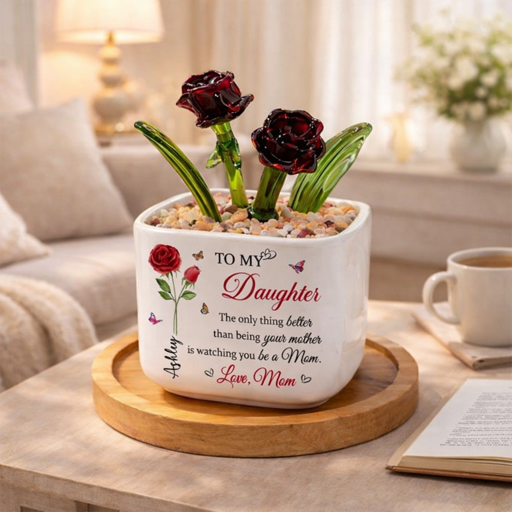 Mother Daughter Glass Flower Pot, The Only Thing Better Than Your Mother, Mother's Day Gift for Daughter, New Mom, Daughter Gift from Mom