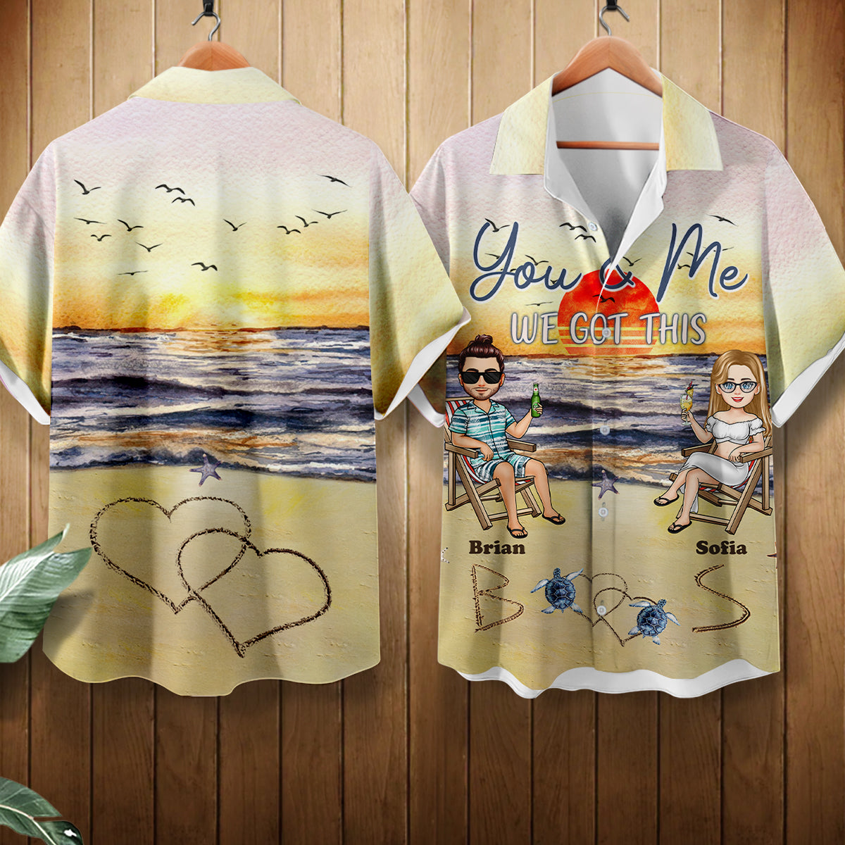You And Me We Got It - Personalized Hawaiian Shirt - Gift For Couple, Beach, Summer Vacation