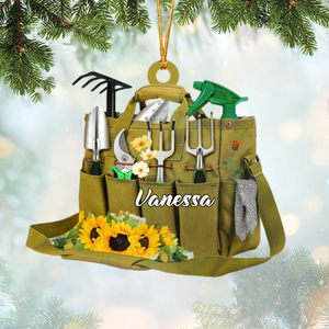 Garden Tool - Personalized Acrylic Ornament - Christmas Gift for Gardening Lovers