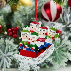 Personalized Family Ornament 2025, Family Keepsake Ornament, Tree Family Christmas Ornament, Family Christmas Gift, Family Holiday Gift