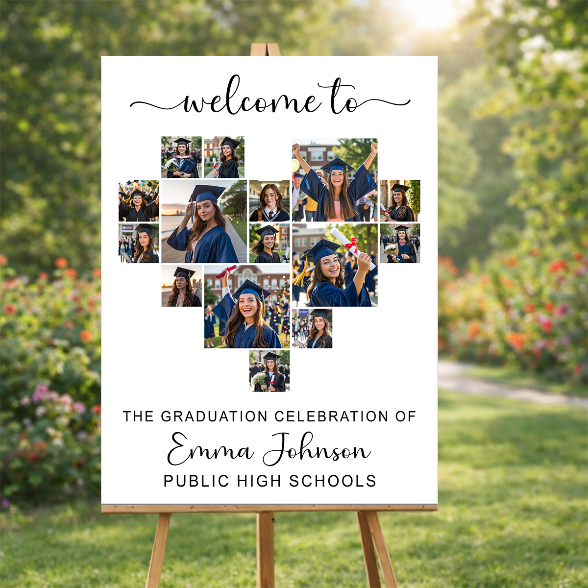 Graduation Heart Photo Personalized Welcome Sign Party 1_ca98174b-8b5f-4dcc-9a71-058861ee09b4.png