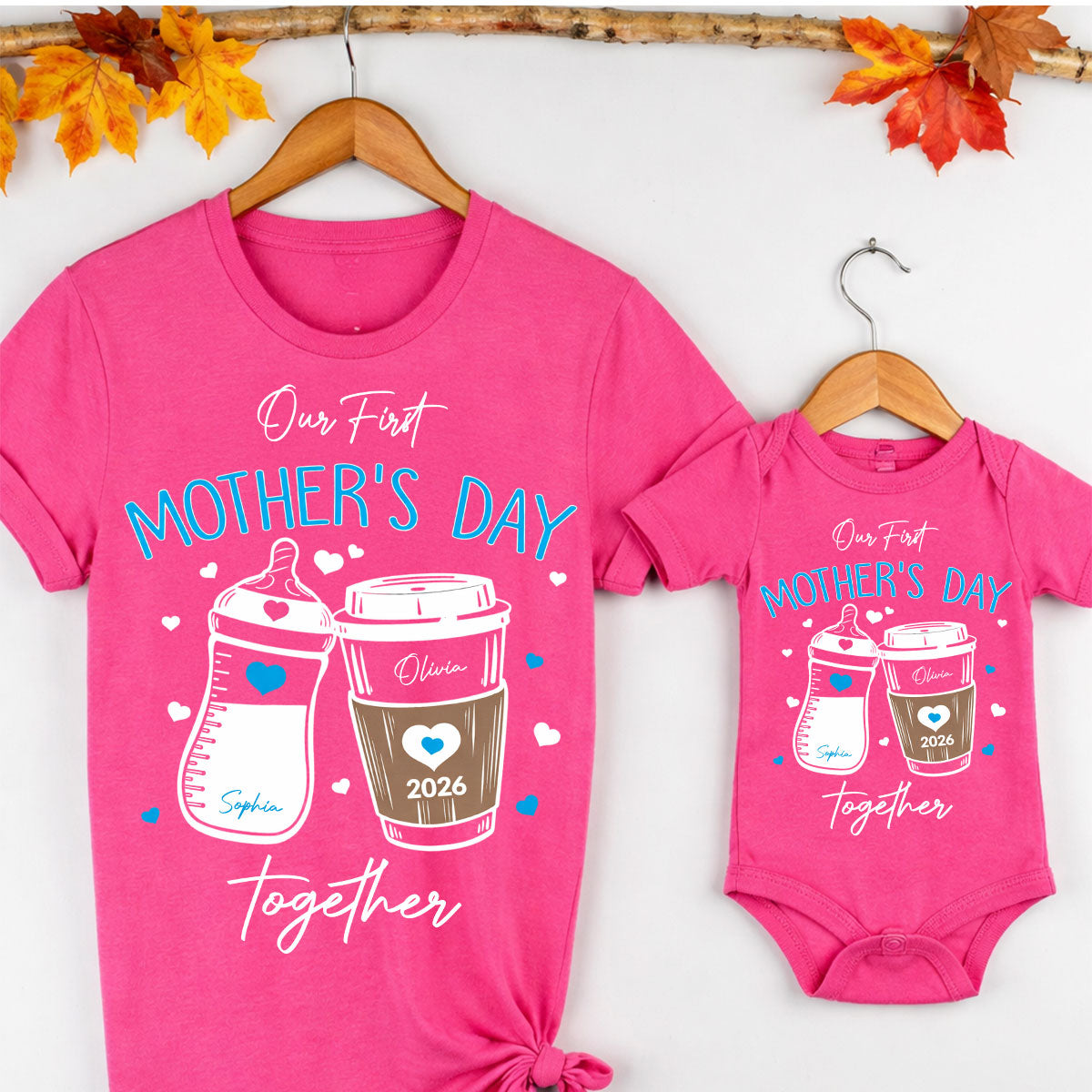 Our First Mother's Day Matching Tees - Mom & Baby T-Shirt Onesie