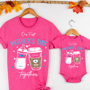 Our First Mother's Day Matching Tees - Mom & Baby T-Shirt Onesie