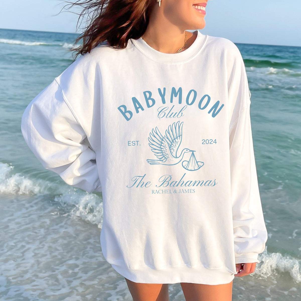 Babymoon Shirt Custom Babymoon Vacation, Maternity Baby Reveal Shirt, Beach Pregnancy Announcement Shirt, Personalized Nautical Baby Shower Tee
