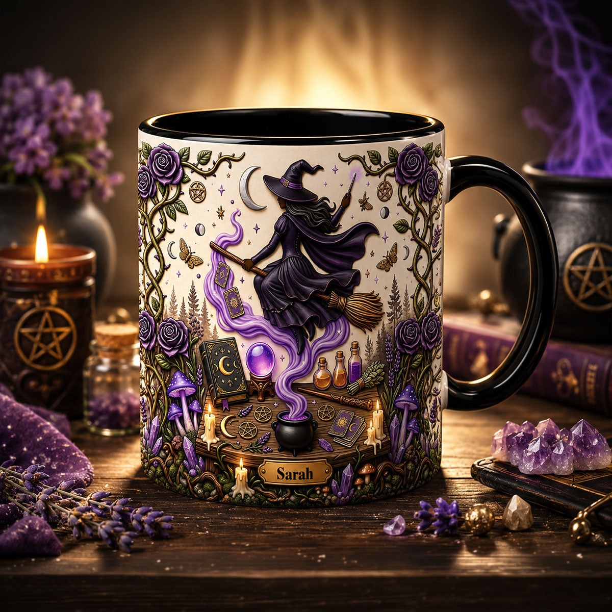 The Witch Coffee Accent Mug - Personalized Gifts For Witch Lovers