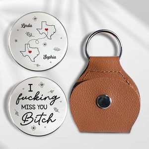 I Miss You Besties - Personalized Pocket Hug - Gift For Besties, Sisters, Friends