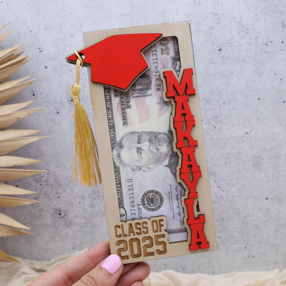 Graduation Gift, Grad Money Holder, 2025 Graduation, Graduation Keepsake, Senior Gift, Custom Grad Gift, High School Grad, College Grad Gift