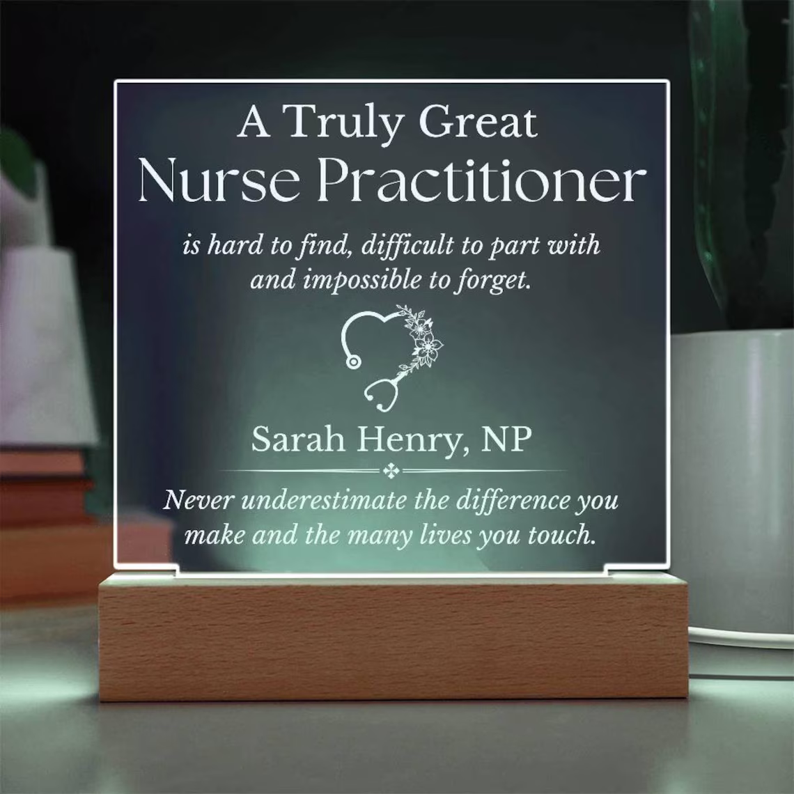 Personalized Nurse Practitioner Sign, Nurse Practitioner Graduation Gifts, Gifts for Nurse Practitioner, Nurse Practitioner Appreciation, NP