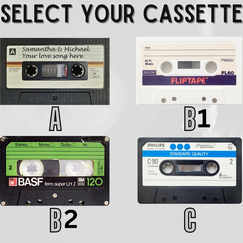 Personalized Cassette Tape Wall Art: Custom Name & Text