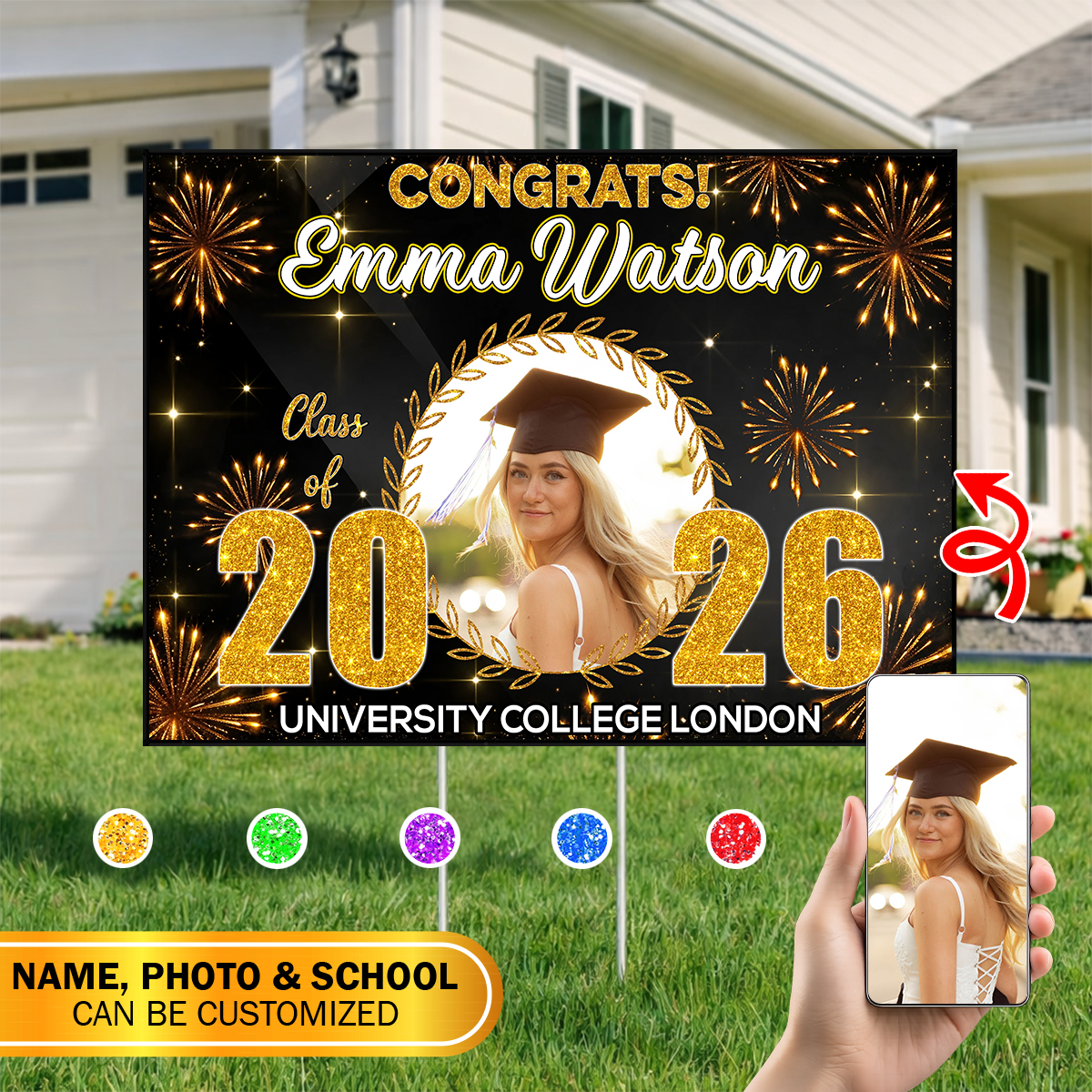 Firework Graduation Yard Sign - Class of 2026 Lawn Sign 1_d1246a1b-770b-4dfa-9ba8-203335d1118e.png