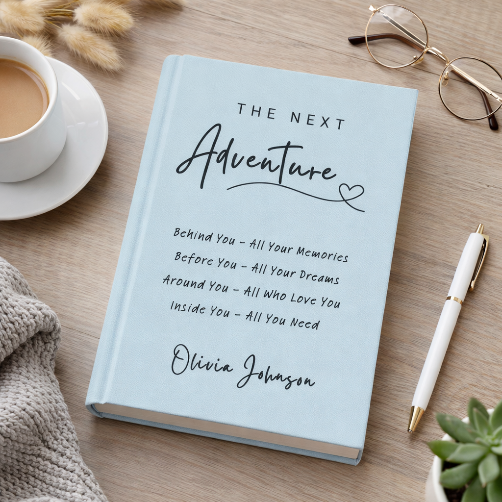 The Next Adventure Personalized Notebook, New Beginnings Journal, Moving Away Gift for Friend, New Career, Graduation