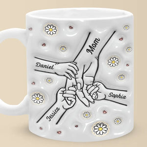 Mom And Kids Hold Hand - Personalized 3D Inflated Effect Printed Mug - Gift For Mother 1_1ba99918-8c25-4145-8e2c-aa6f3015e520.jpg?v=1713947901