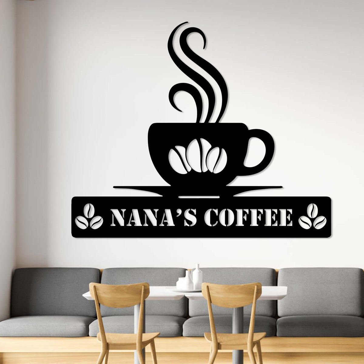 Custom Coffee Metal Sign, Decor Coffee Metal Wall Art, Coffee Sign Decoration For Room, Housewarming Gift, Anniversary Gift, Coffee Gift