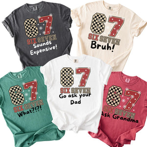 Funny six seven Family Christmas Pajama, 6 7 Matching Holiday Apparel for the Whole Family