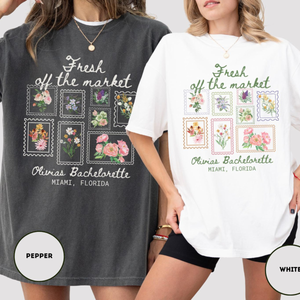 Fresh Off the Market Bachelorette Shirt, Farmers Market Bride Shirt, She's Off The Market Shirts Floral Bachelorette Shirt