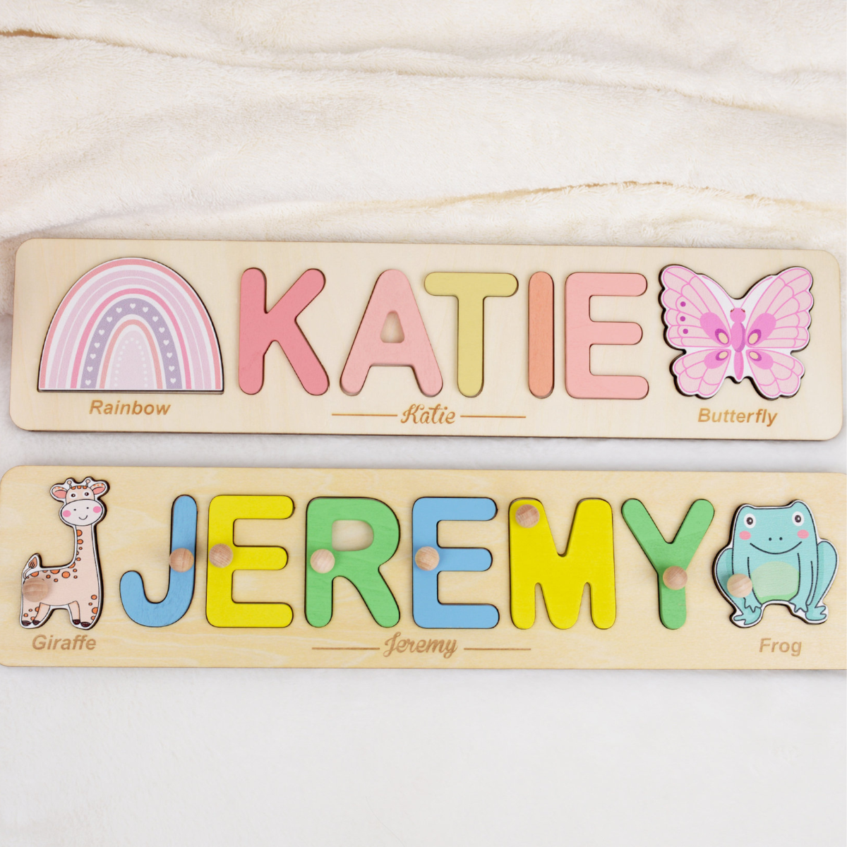 Personalized Name Puzzle, Easter Gifts for Kids, Wooden Toys, Baby Shower Gift, Custom Toddler Toys, First Birthday Gift