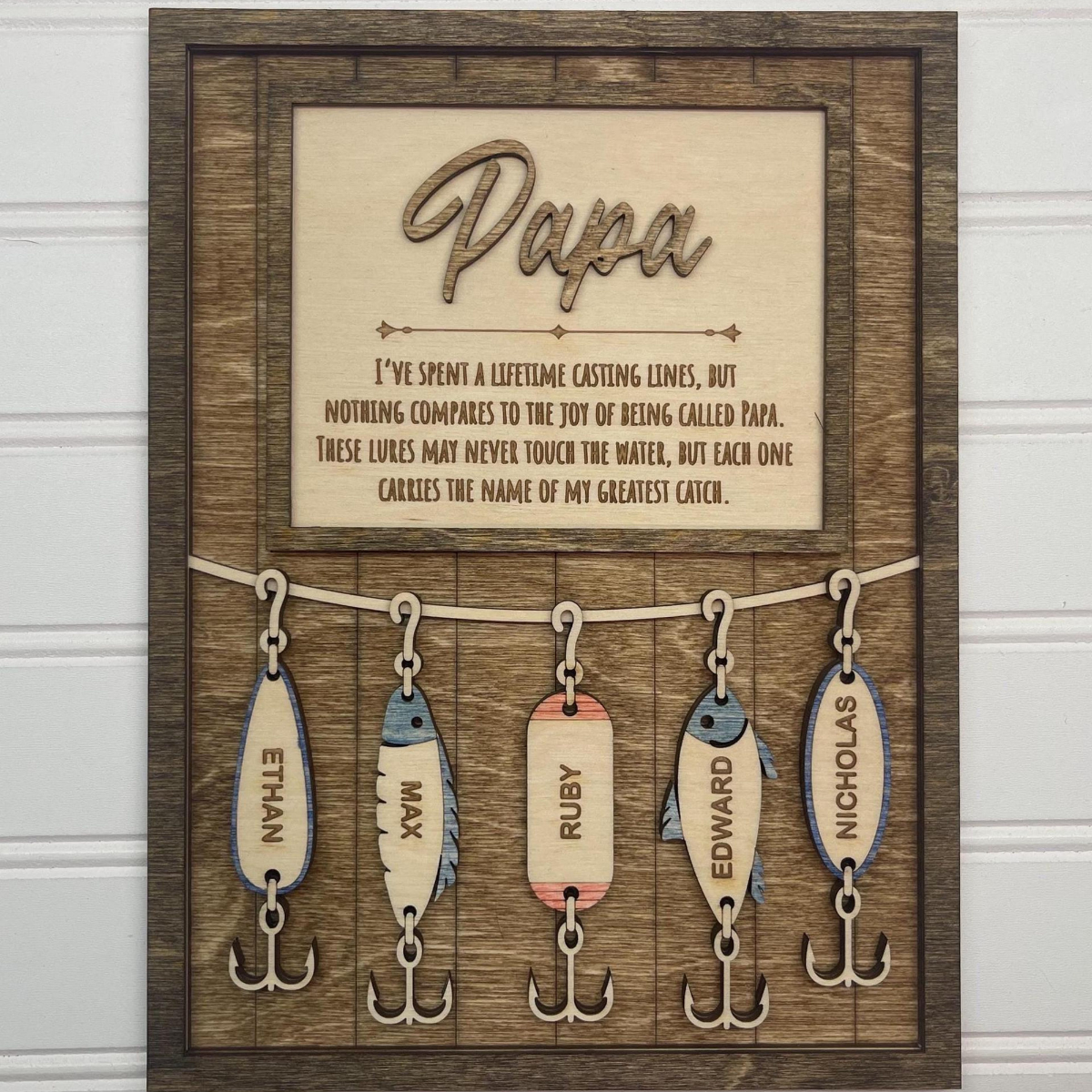 Fishing Dad Gift, Fisherman Gifts, Fishing Grandpa Gift, Father's Day Gift for Dad, Father's Day Personalized gift, Fishing Lures for Dad