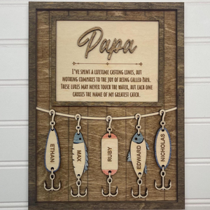 Fishing Dad Gift, Fisherman Gifts, Fishing Grandpa Gift, Father's Day Gift for Dad, Father's Day Personalized gift, Fishing Lures for Dad