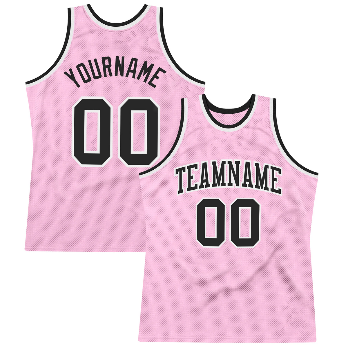 Custom Light Pink Black-White Authentic Throwback Basketball Jersey 1_da2c4be1-1a52-4c6e-b77b-28a322cd7ff9.png