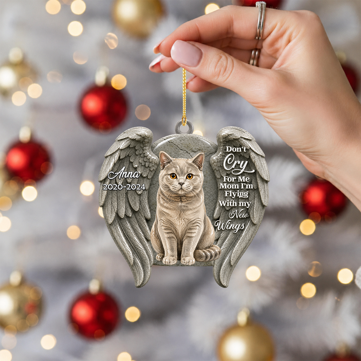 Do Not Cry For Me Christmas - Real 3D Raised Ornament