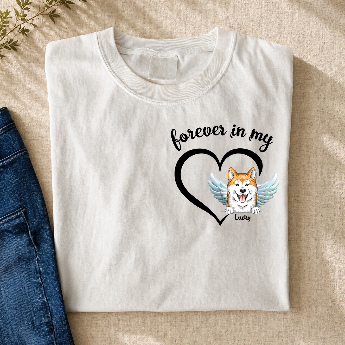 Forever In My Heart Pet Loss - Personalized Shirt