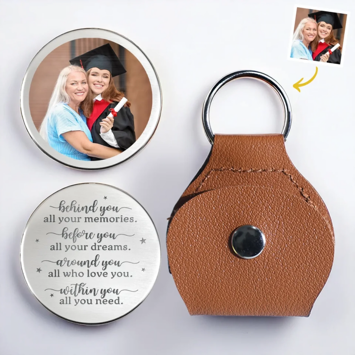 Before You All Your Dreams - Personalized Pocket Hug - Graduation Gift