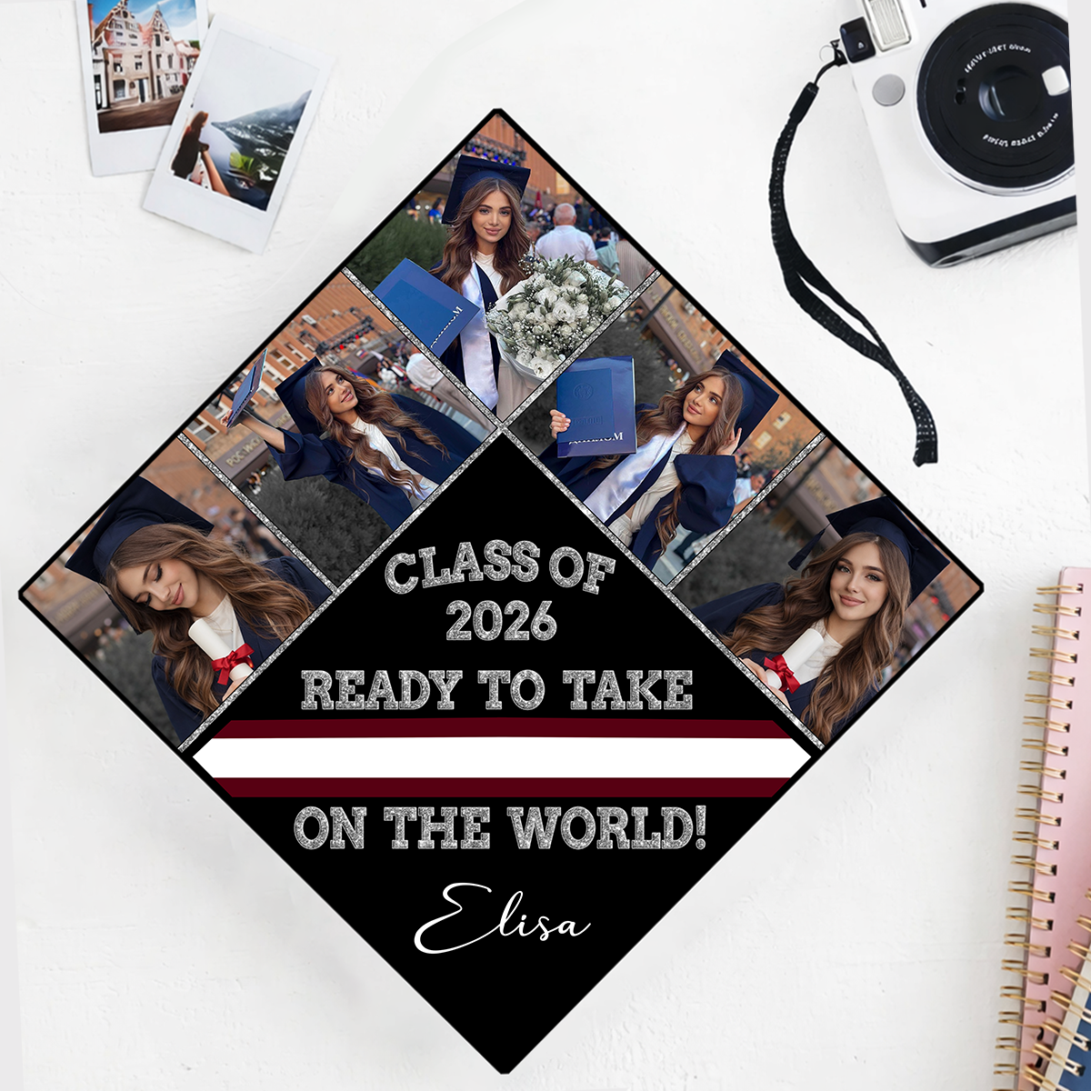 Ready To Take The World Graduation Cap Topper 1_dd203e37-1362-474a-b8e5-f373f2febd37.png