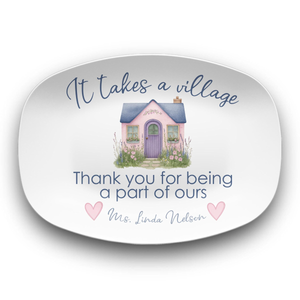 Neighbor Gift Platter Personalized Thank You Gift, Custom Serving Dish, New Neighbor Housewarming, Appreciation Plate
