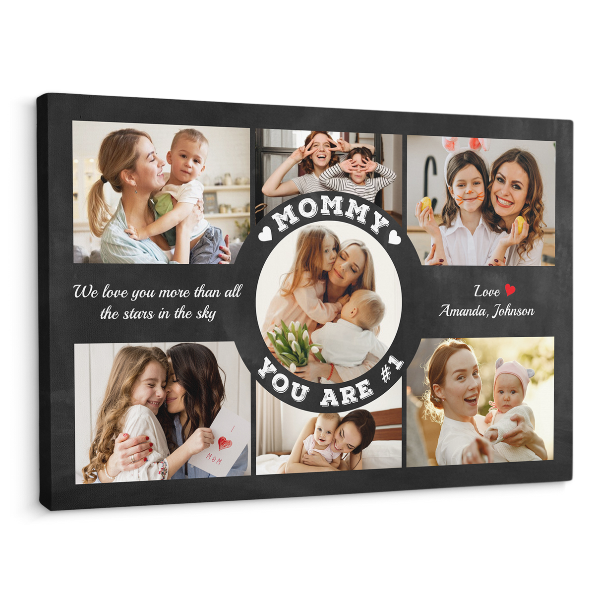 Mommy You Are Number 1 - Personalized Canvas - Gift For Mom, Mother's Day, Birthday Gift