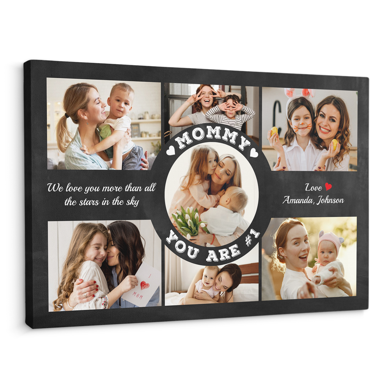 Mommy You Are Number 1 - Personalized Canvas - Gift For Mom, Mother's Day, Birthday Gift