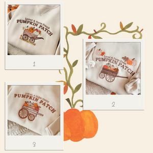 Pumpkin Patch Sweatshirt, Fall Sweatshirt, Pumpkin Crewneck, Halloween Gift, Cozy Fall Aesthetic
