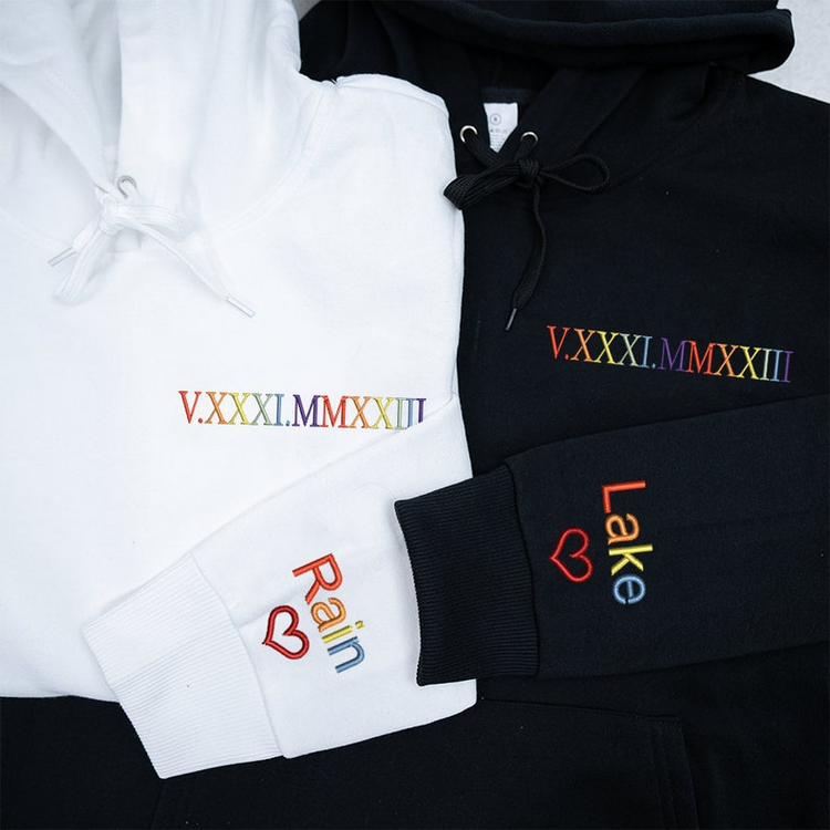 Custom Rainbow Roman Numerals - Personalized Embroidered Apparel - Gift For Couple 1_5b2dc8c8-24d0-4c73-a92d-f95100cac170.png?v=1712655760