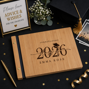 2026 Graduation Party Guest Book College or High School Graduation Gift for Her 2026, Graduate Photo Guest Book Album, Graduation Scrapbook