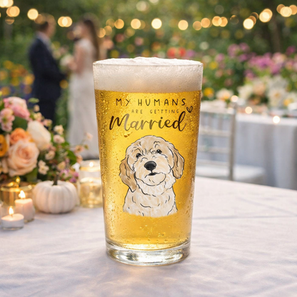 Custom Pet Engagement Mug, My Humans Are Getting Married Glass Mug, Personalized Engagement Gifts For Couple, Engagement Gift