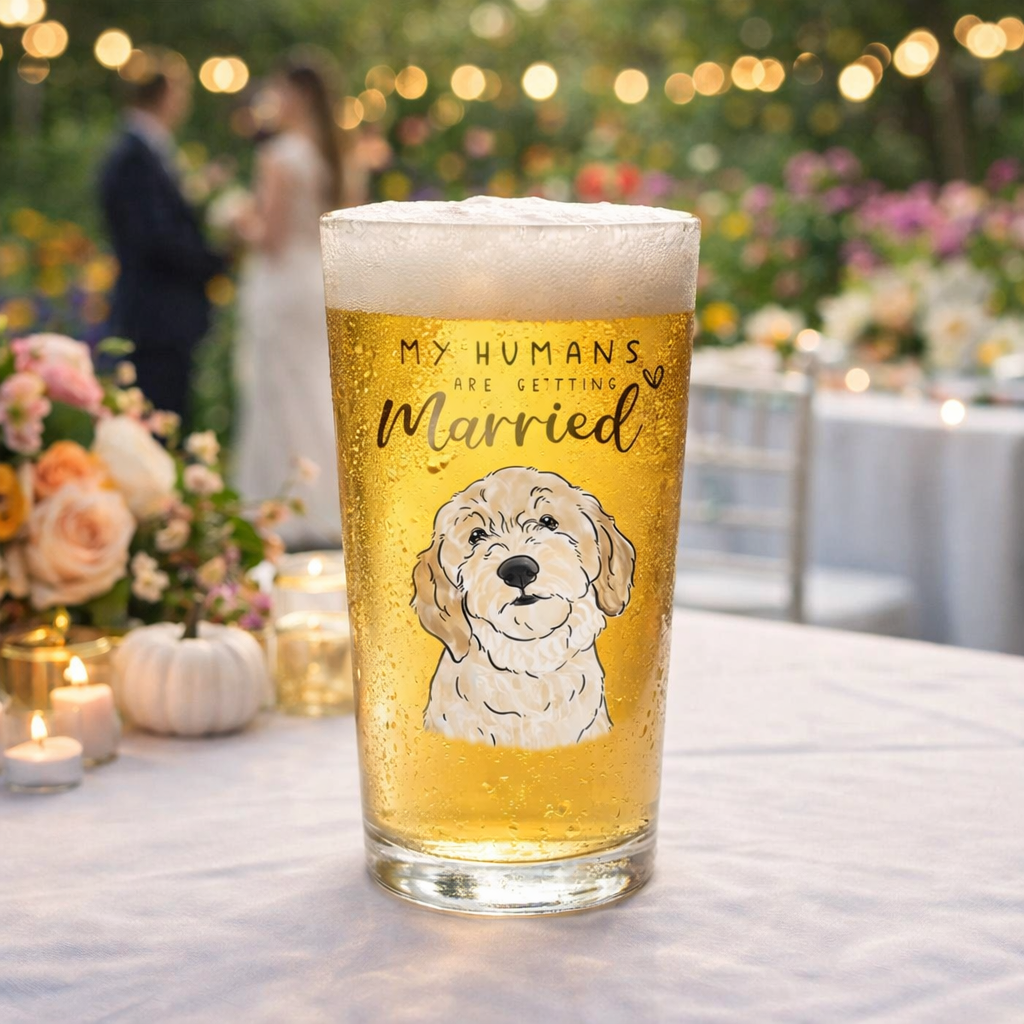 Custom Pet Engagement Mug, My Humans Are Getting Married Glass Mug, Personalized Engagement Gifts For Couple, Engagement Gift