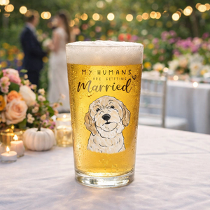 Custom Pet Engagement Mug, My Humans Are Getting Married Glass Mug, Personalized Engagement Gifts For Couple, Engagement Gift