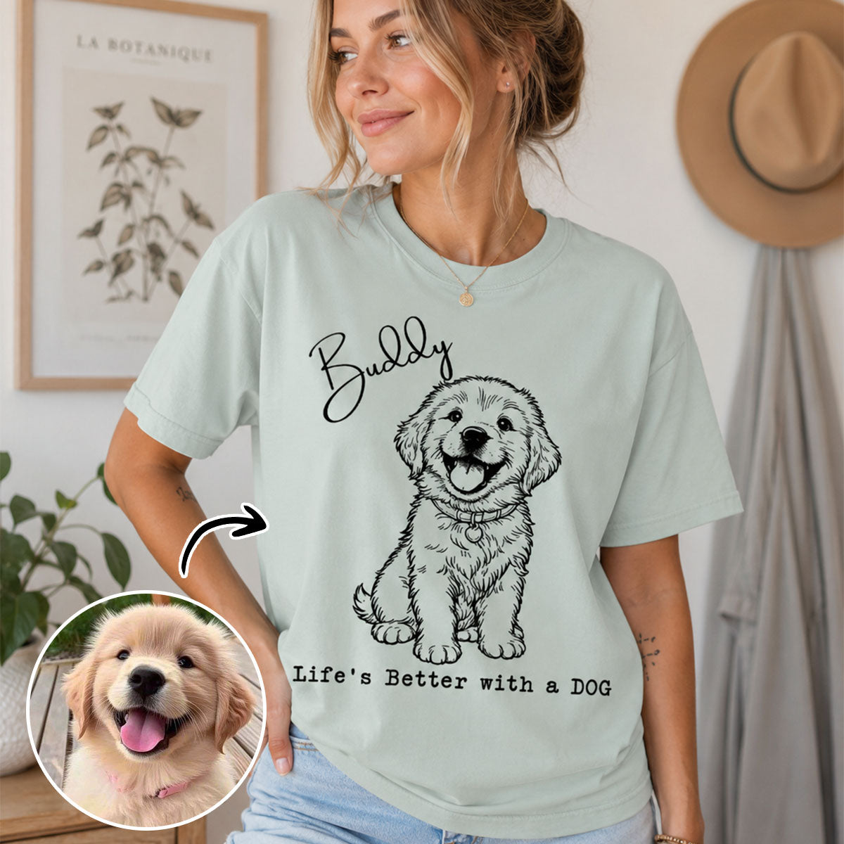 Life's Better With A Dog - Personalized T-shirt