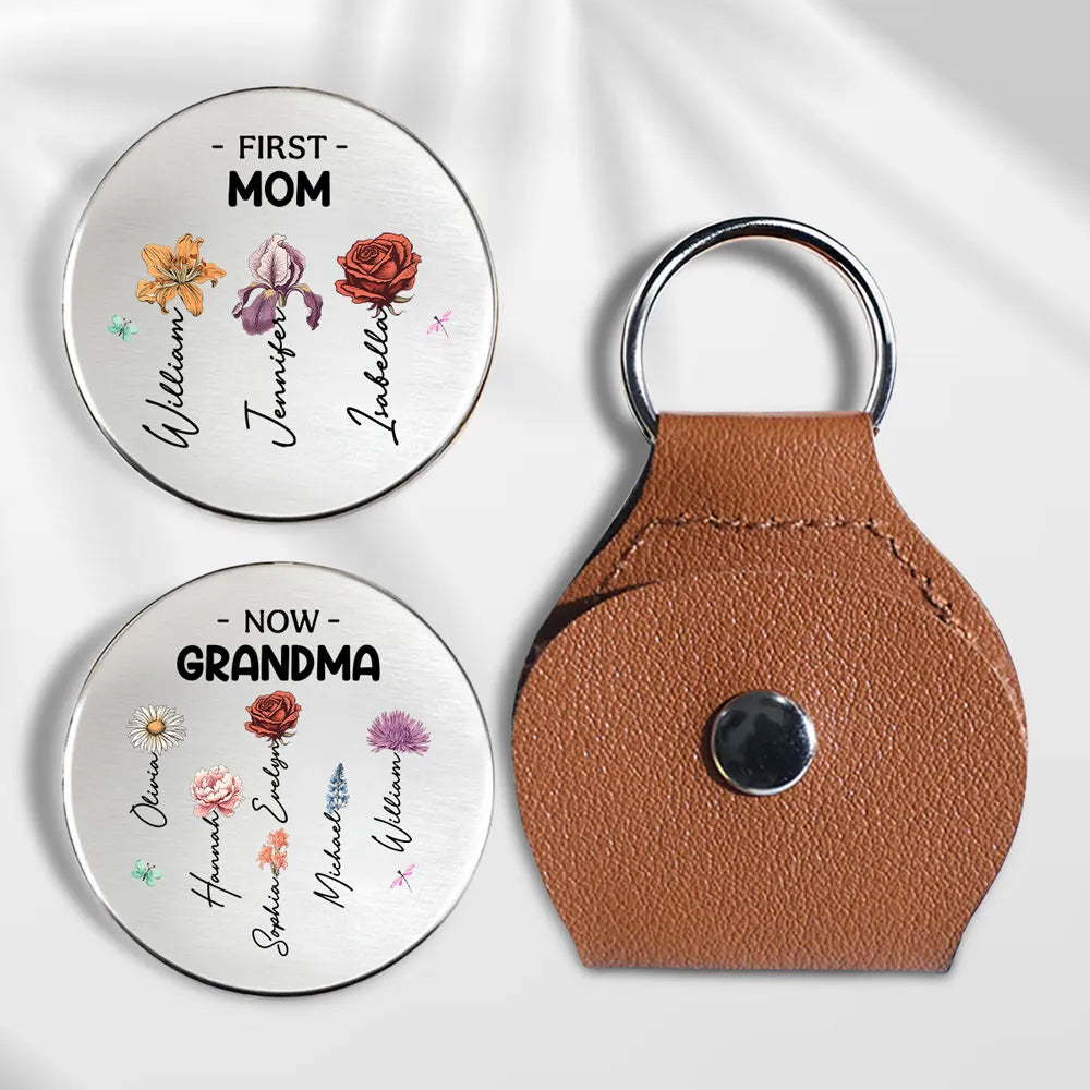 First Mom Now Grandma Custom Birth Month - Personalized Pocket Hug - Gift For Mom, Grandma, Mother's Day Gift