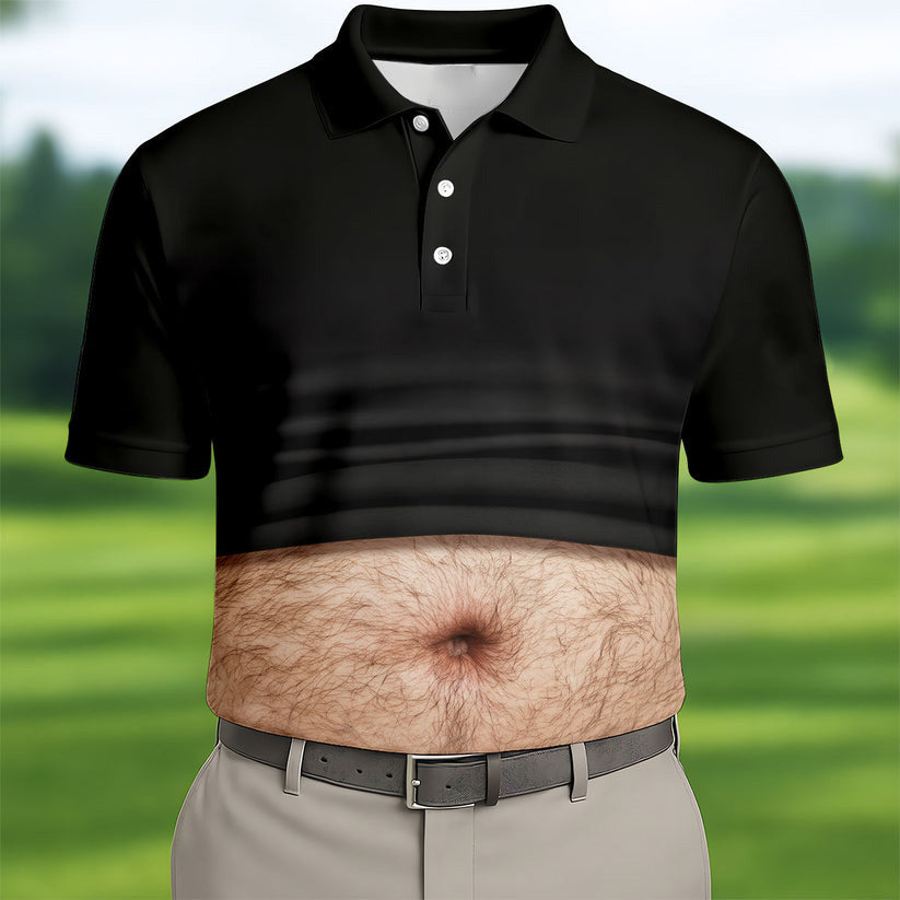 Men's Funny Golf Polo Shirts, Custom Golf Shirt, Unique Gift For Golfer, Fun Golf Shirts For Men